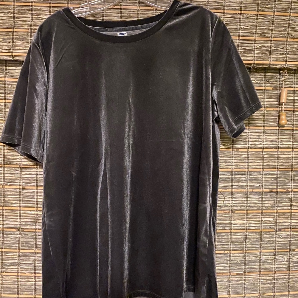 Shimmery velvet top